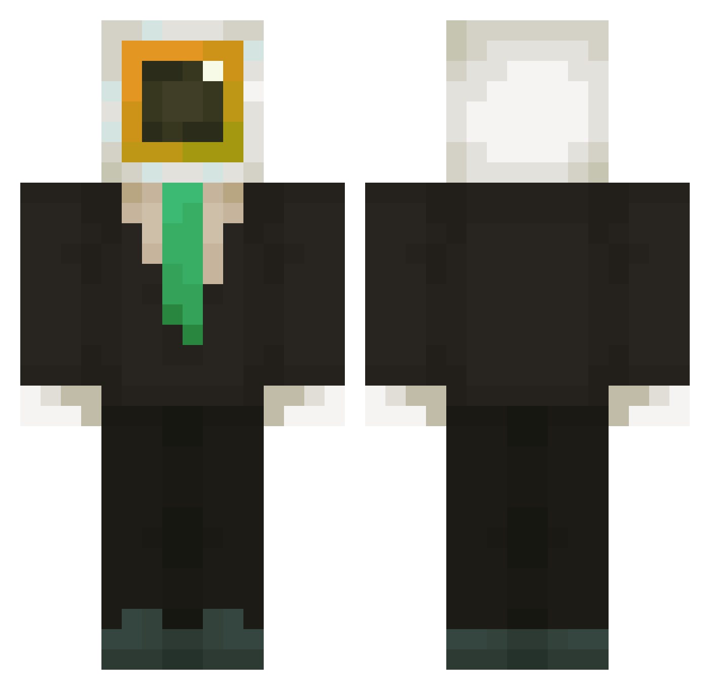 Milanes4 Minecraft skin, front and back view