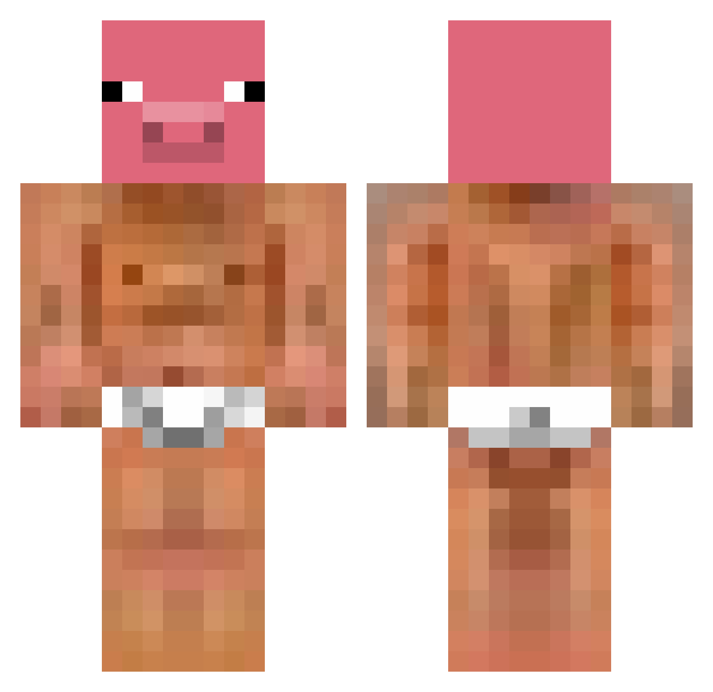 Itz_Harry123 Minecraft skin, front and back view
