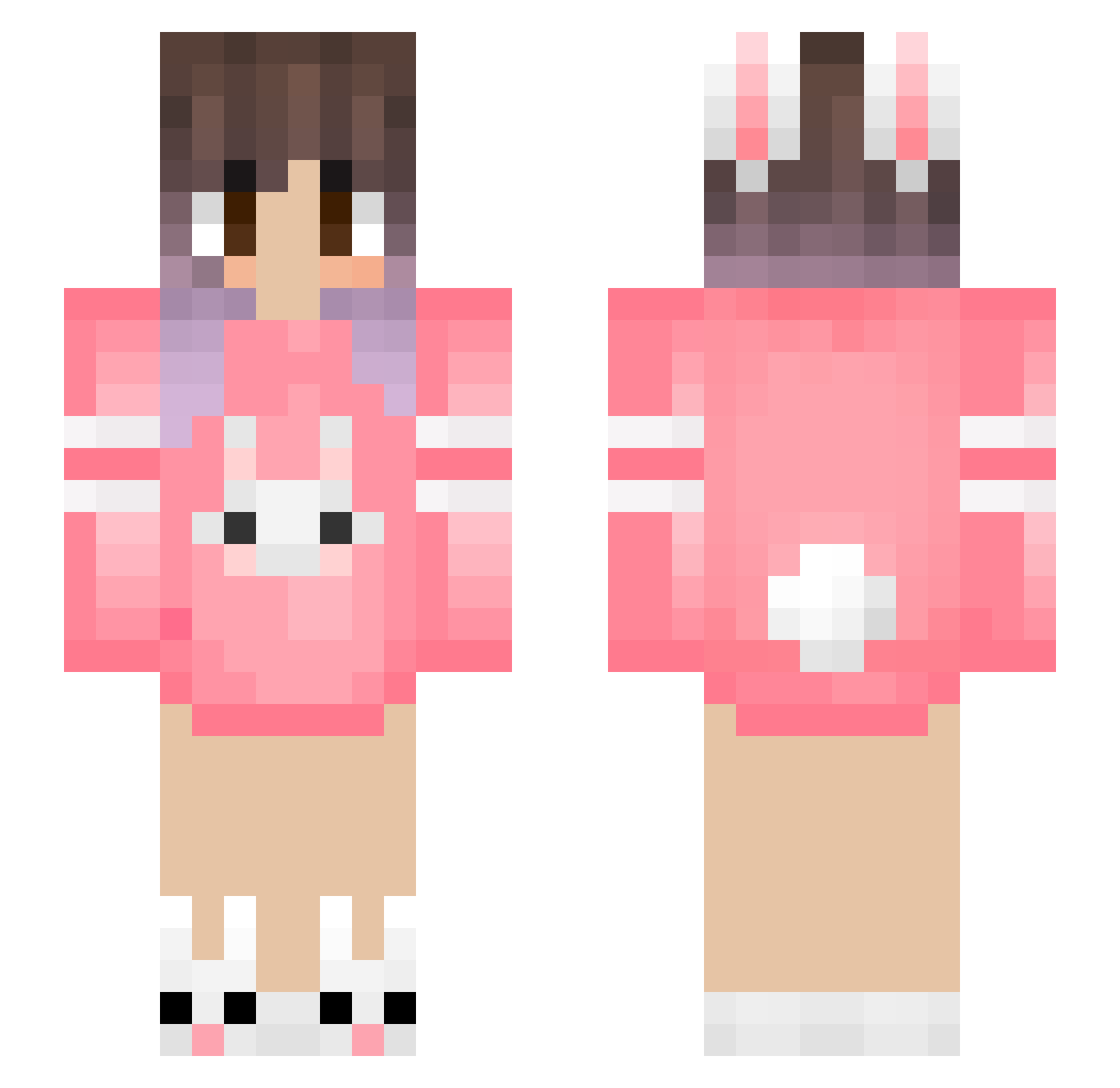 sakuraa_tea Minecraft skin, front and back view