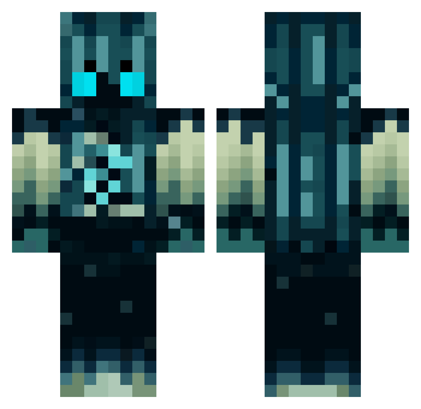 XDChewbaccaXD Minecraft skin, front and back view