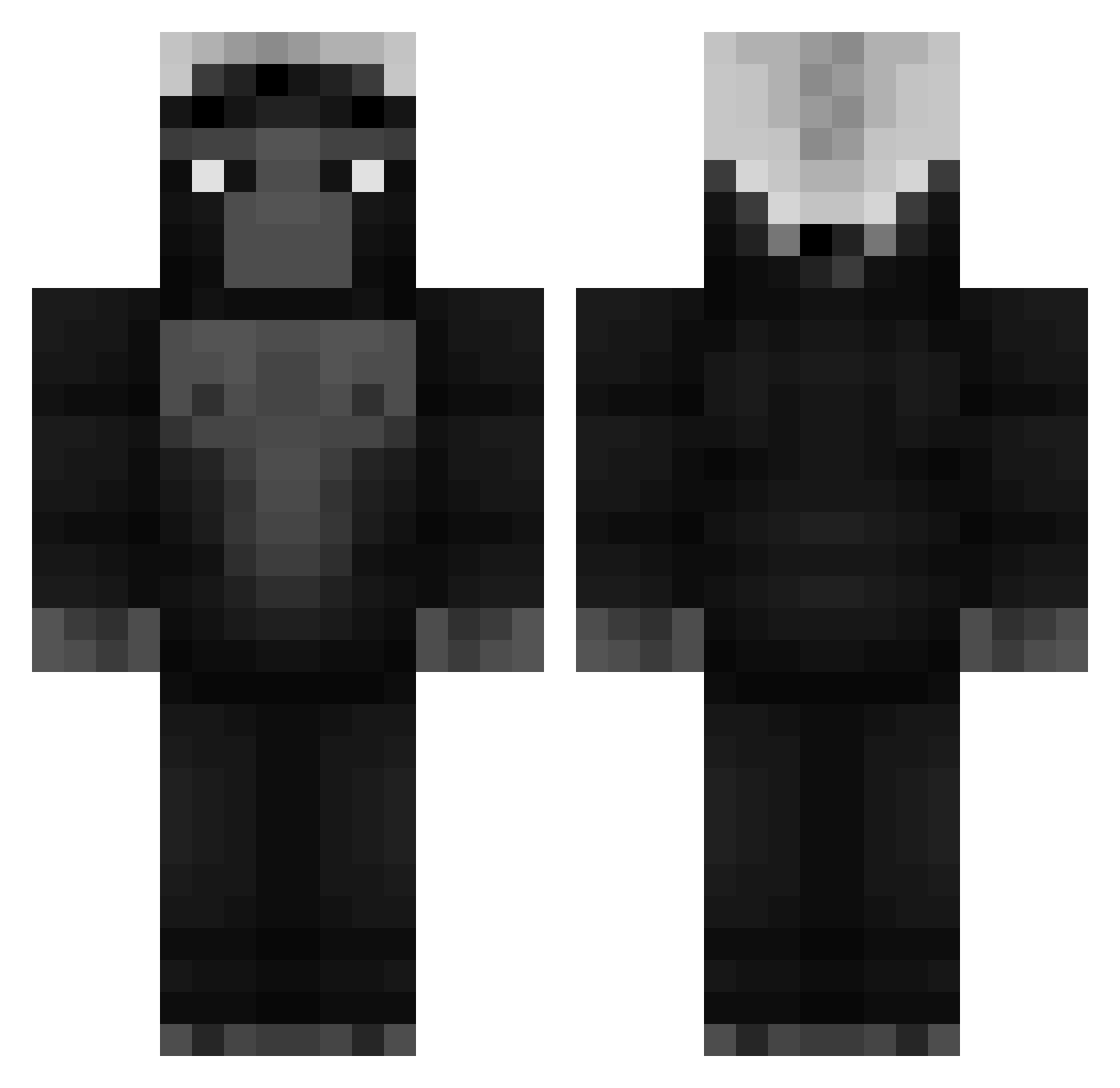 3exyoon Minecraft skin, front and back view