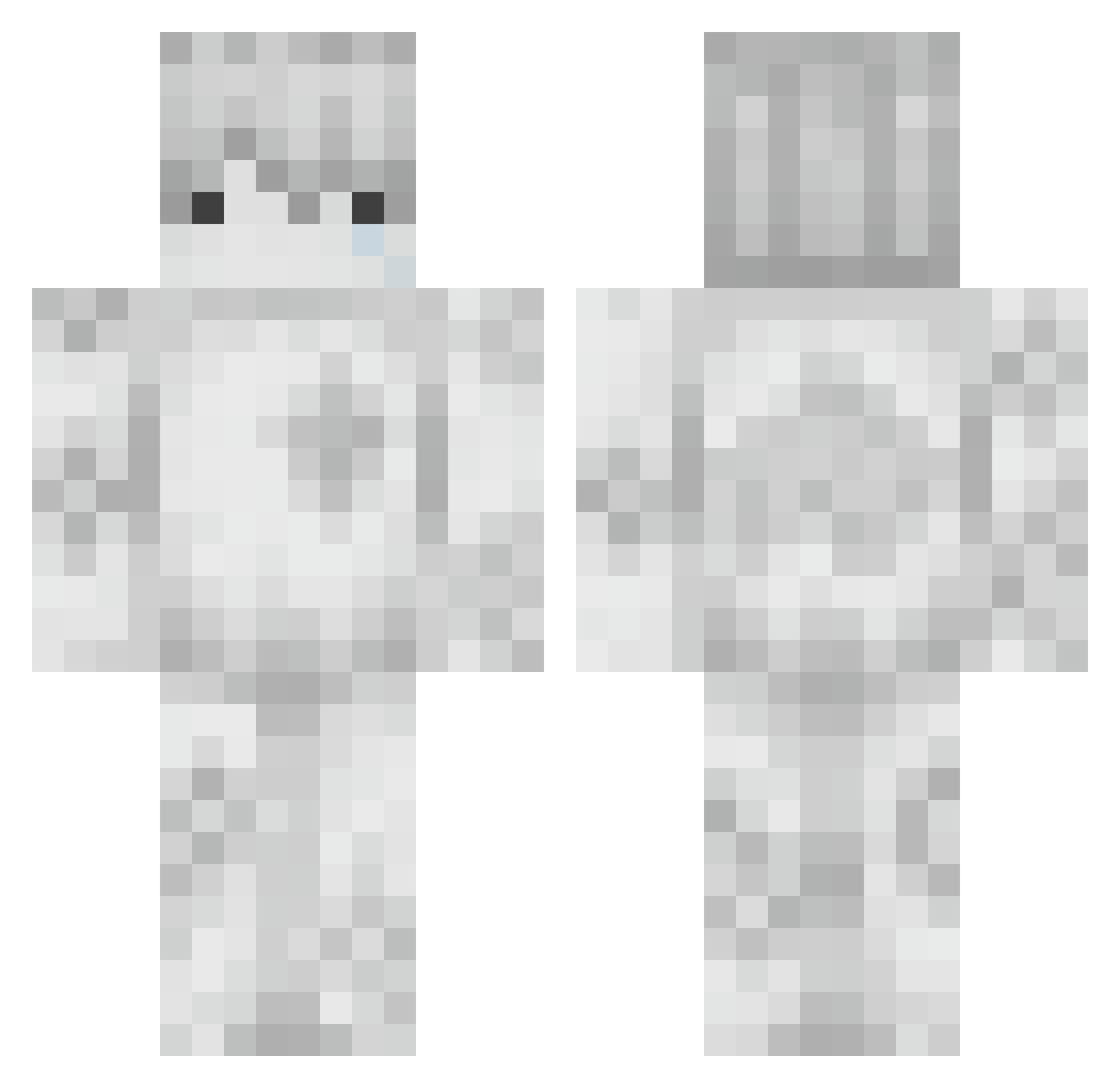 Gekolicious Minecraft skin, front and back view