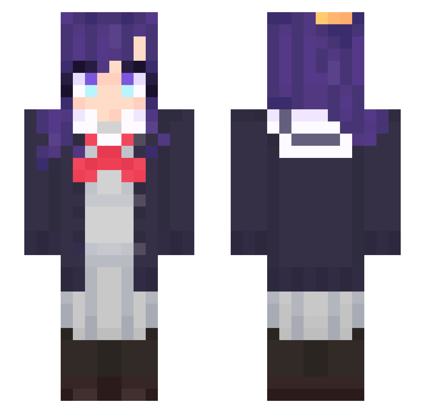Star_Bread Minecraft skin, front and back view