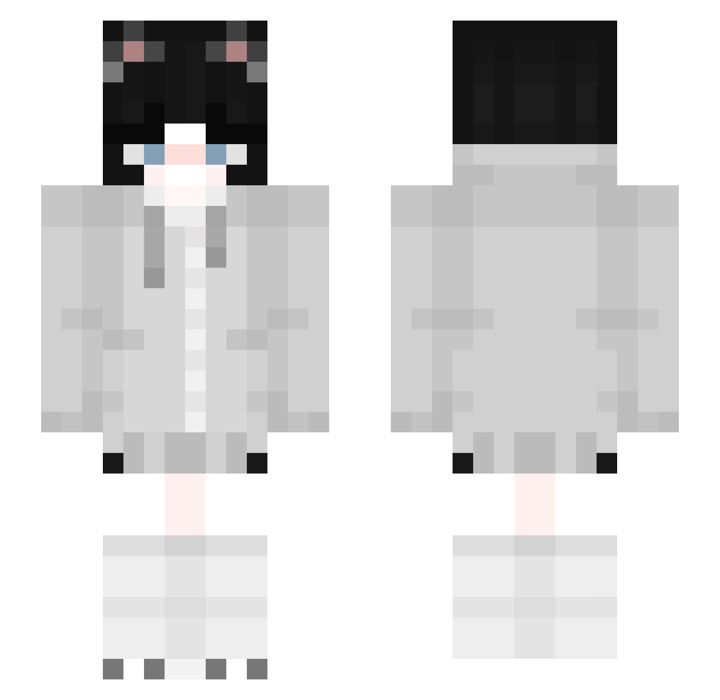 Rabanniito Minecraft skin, front and back view