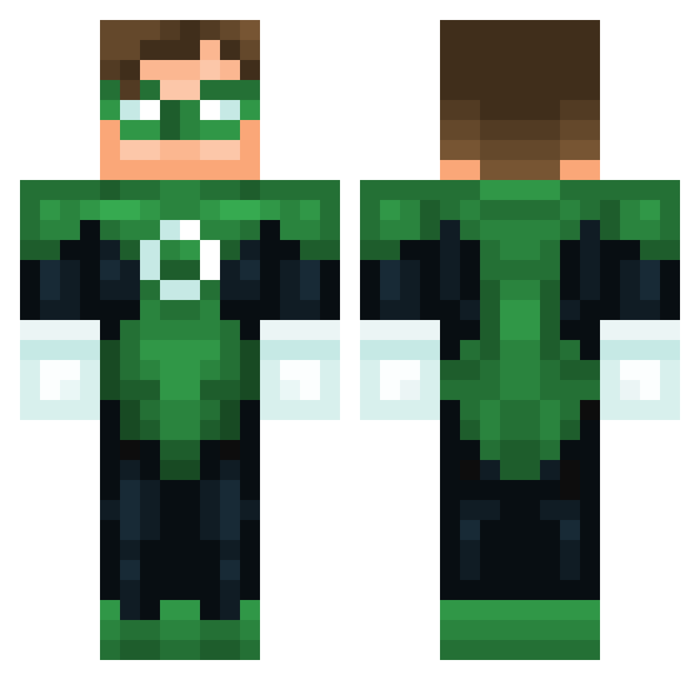 loizpils Minecraft skin, front and back view
