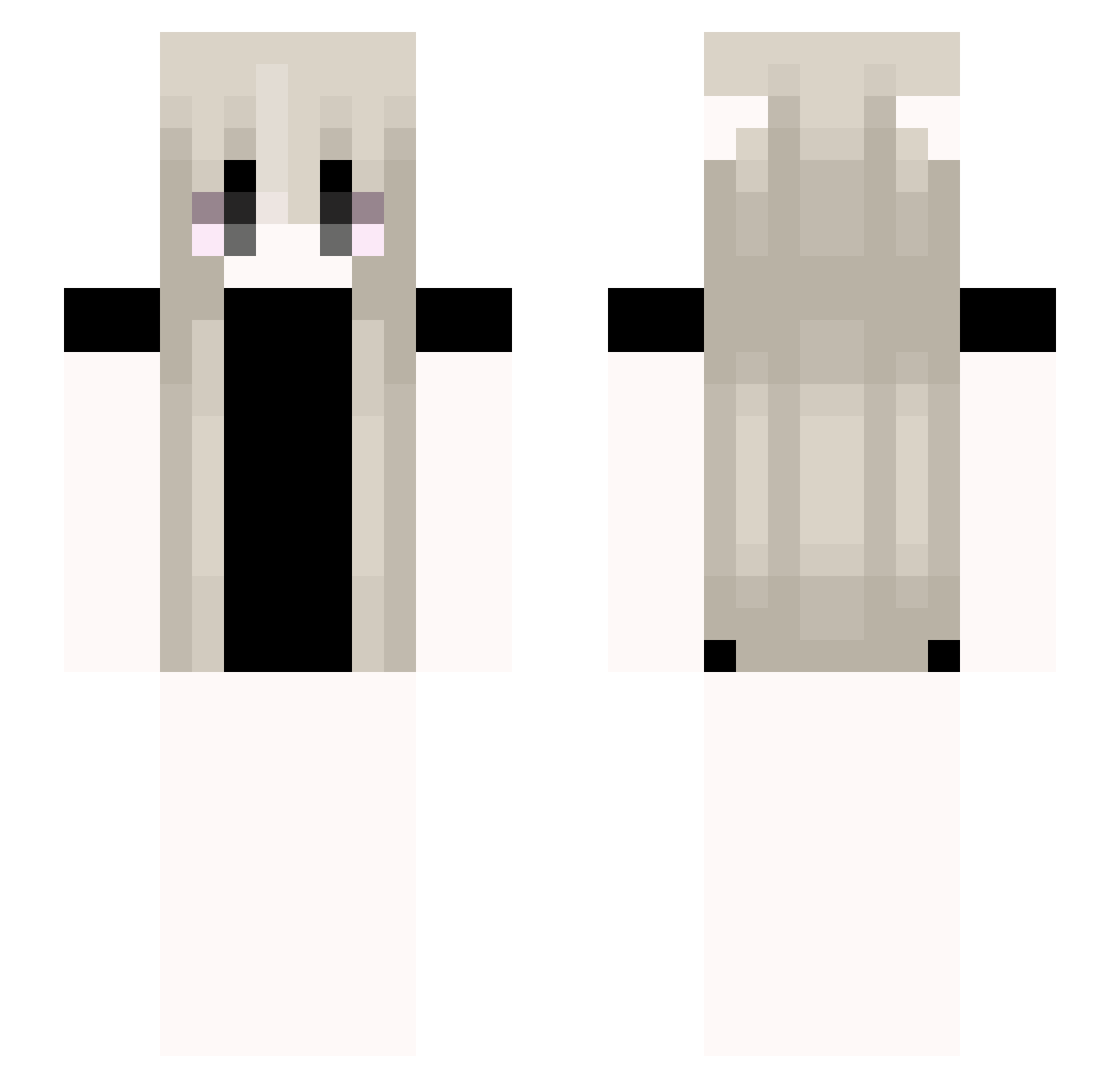 SchlxfendesEtwas Minecraft skin, front and back view