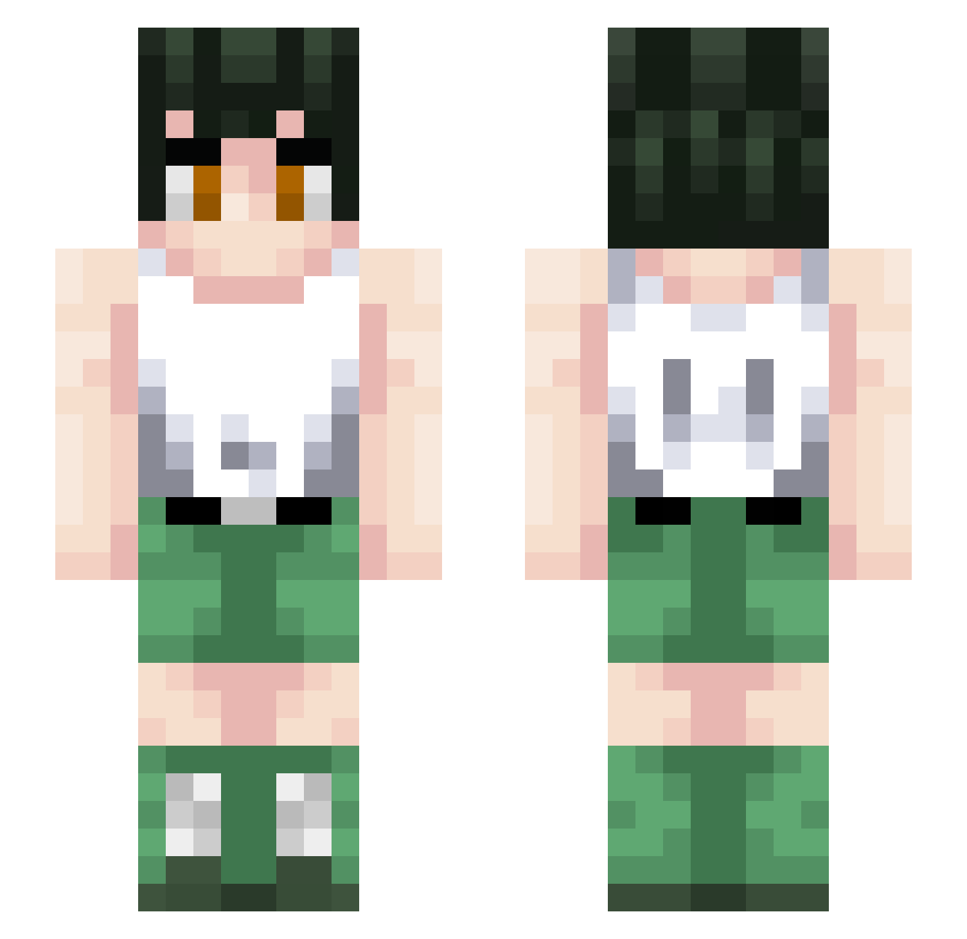 Dum_Dum Minecraft skin, front and back view