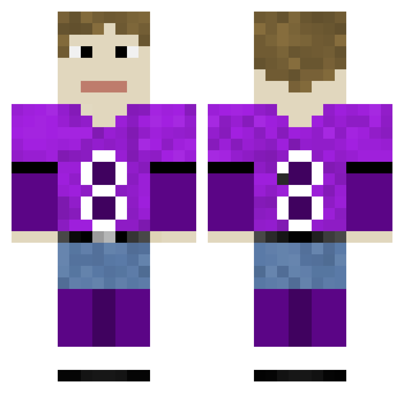 Dominic_turretto Minecraft skin, front and back view