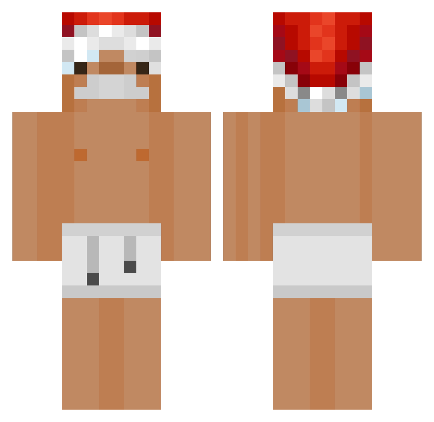 strongskyy Minecraft skin, front and back view