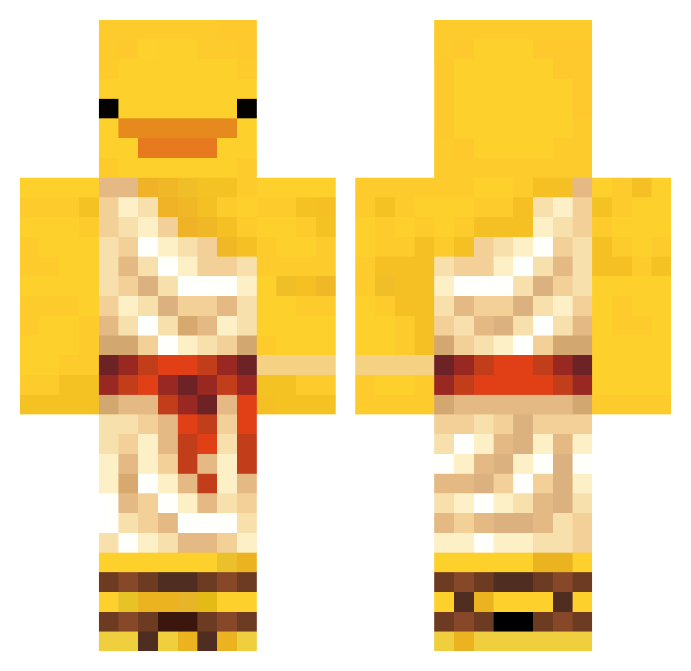 tillin123 Minecraft skin, front and back view