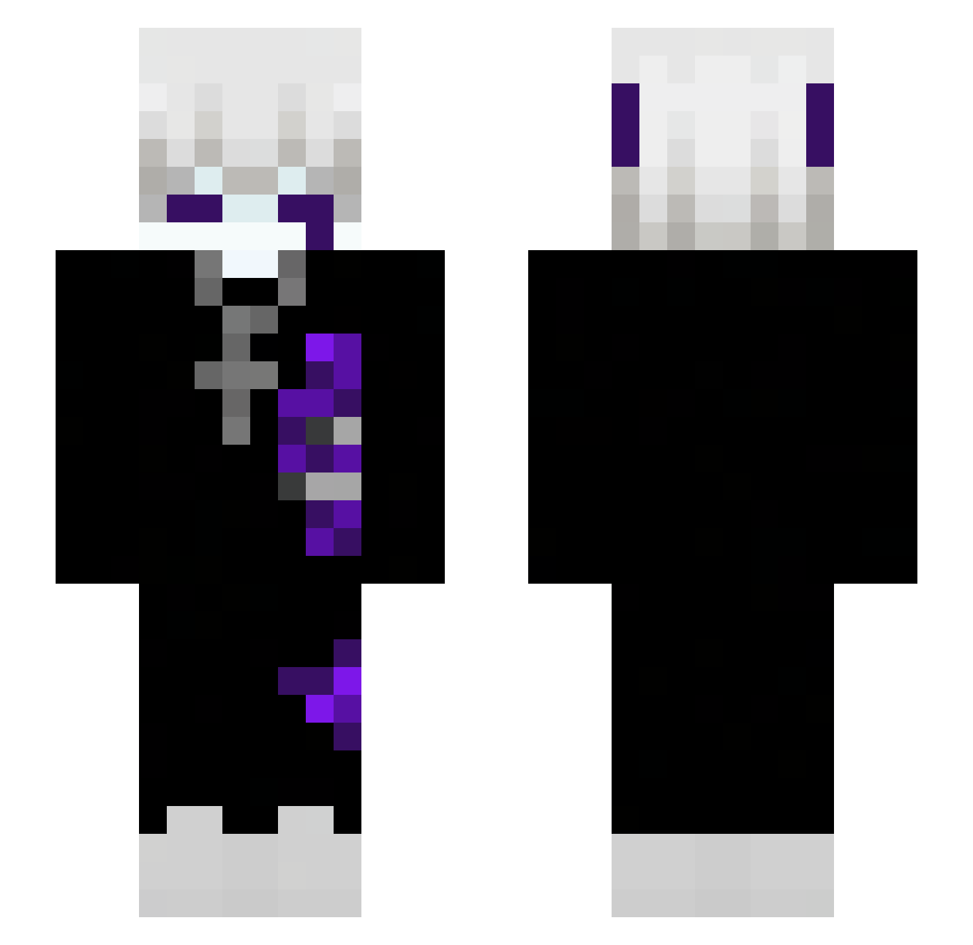 chinokor Minecraft skin, front and back view