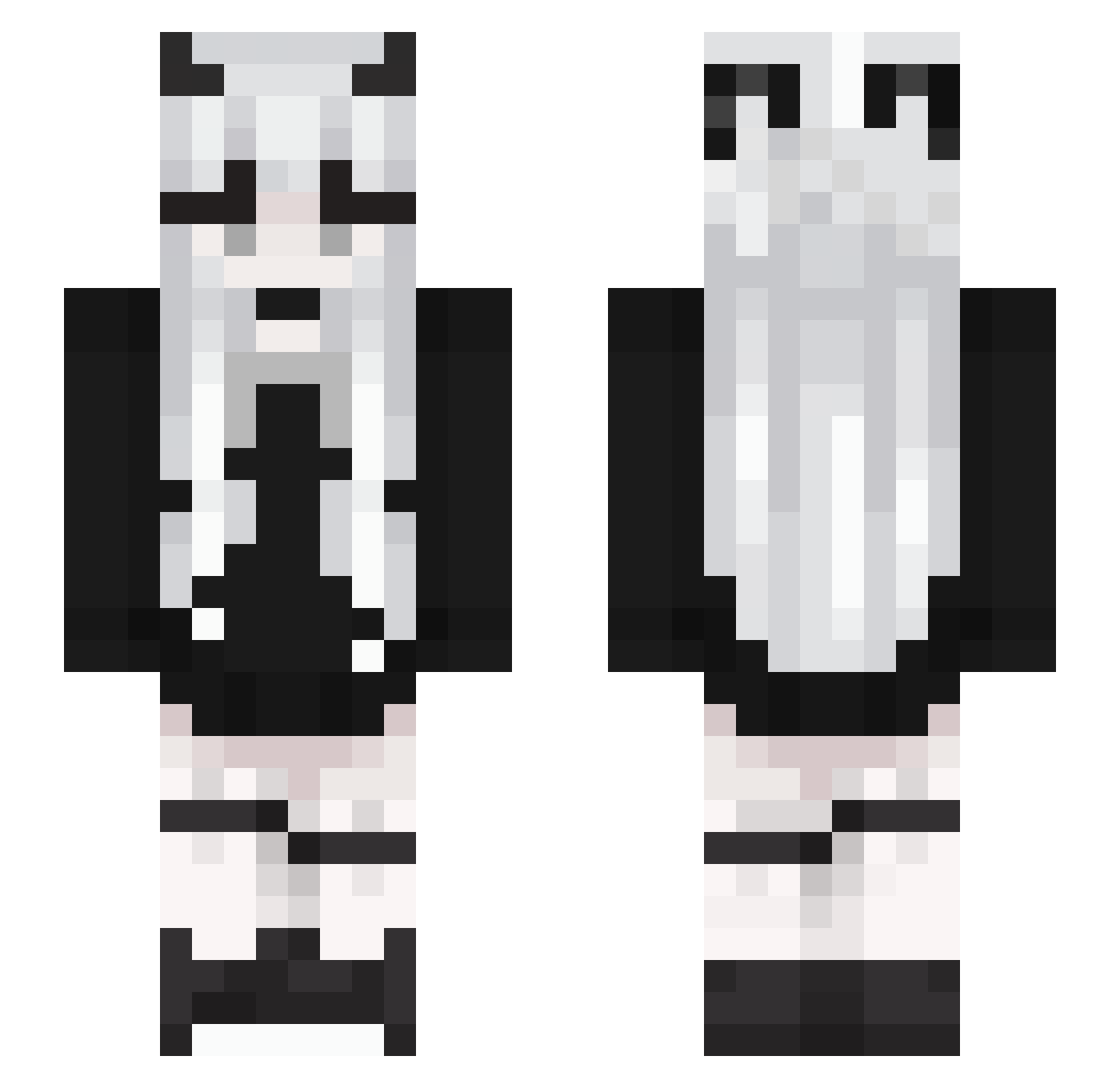 toriluvsnana Minecraft skin, front and back view
