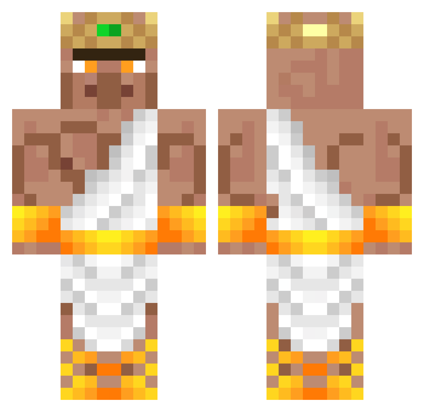 M4ury30 Minecraft skin, front and back view