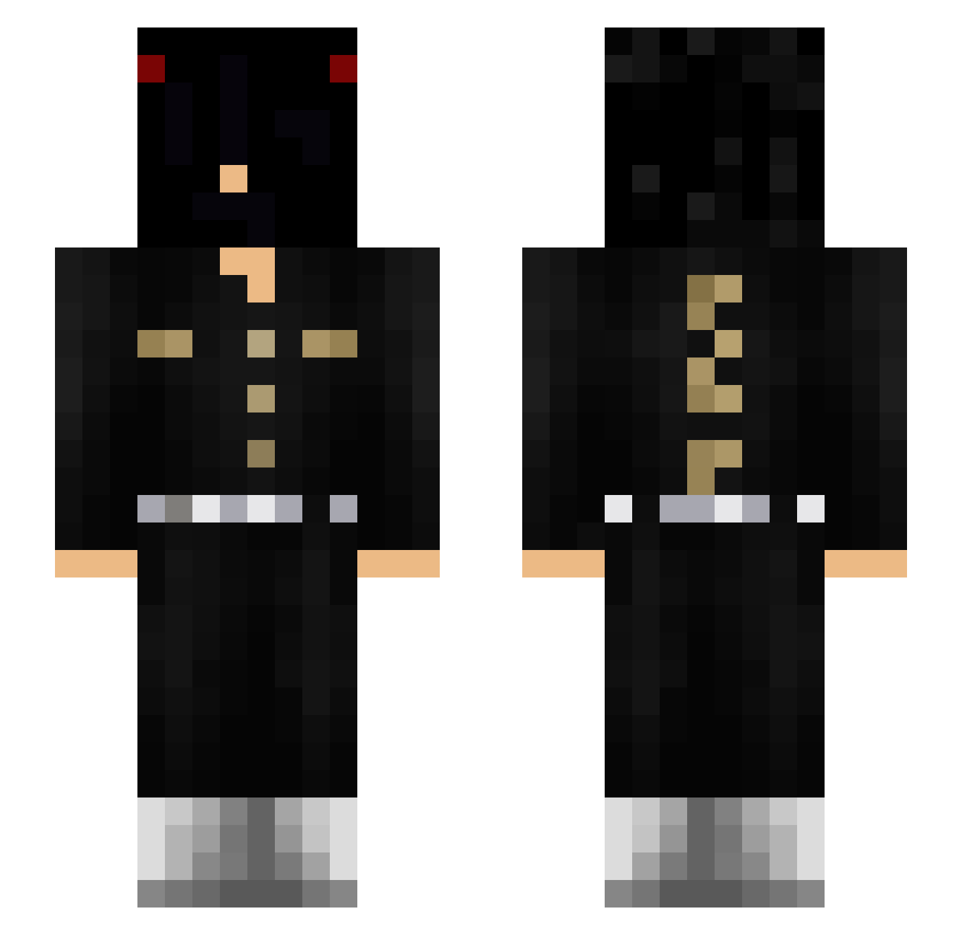 CuboDeSlime Minecraft skin, front and back view