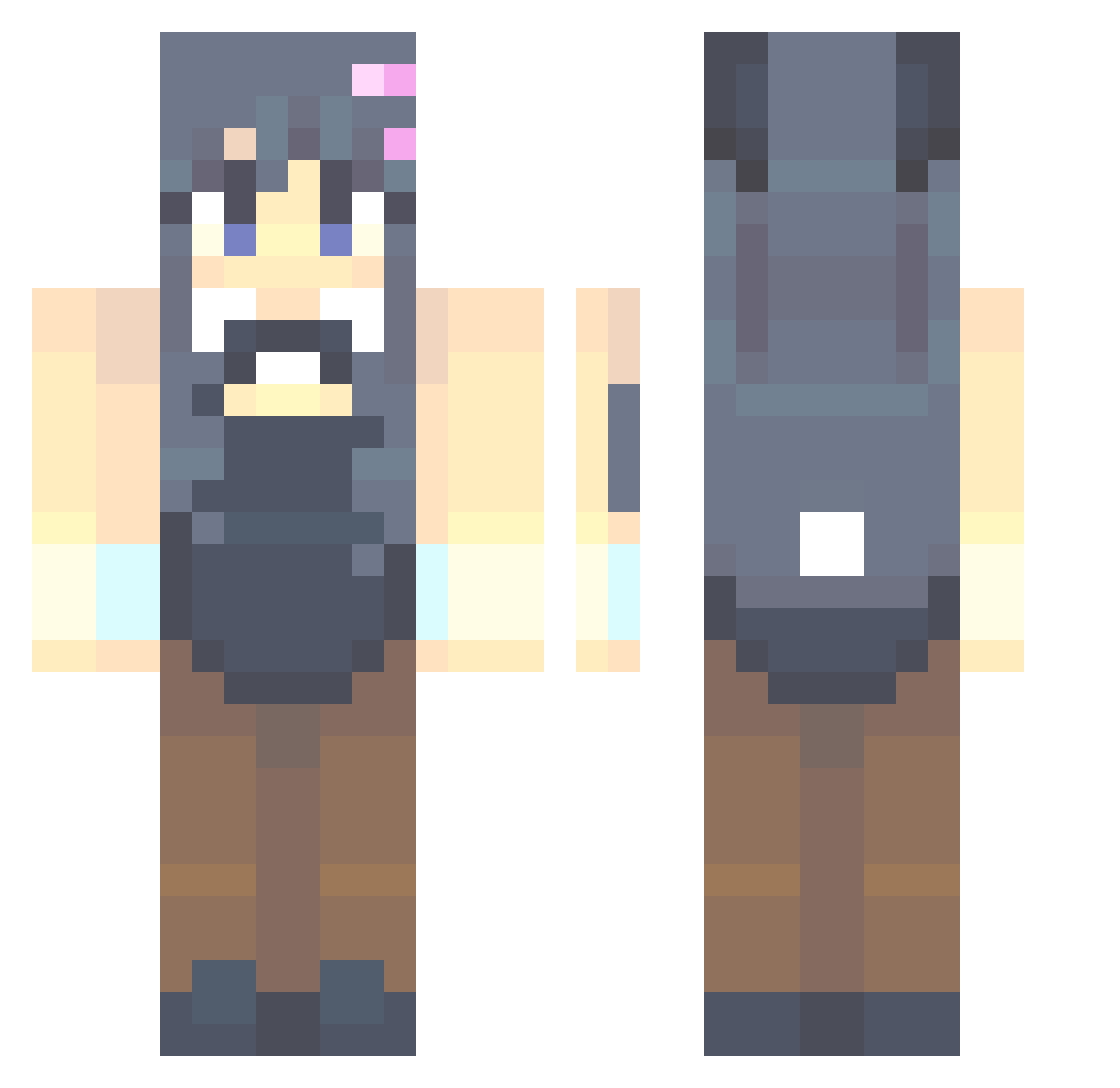 LeonPchorn Minecraft skin, front and back view