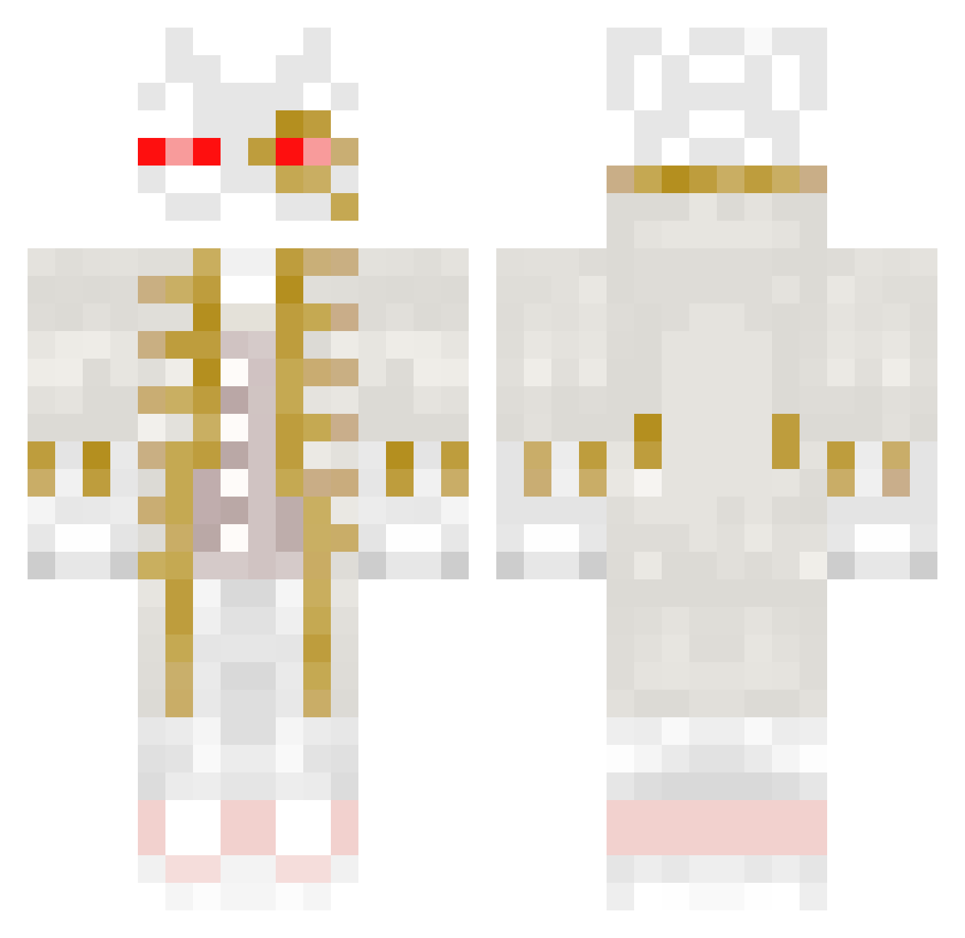 Wallont Minecraft skin, front and back view