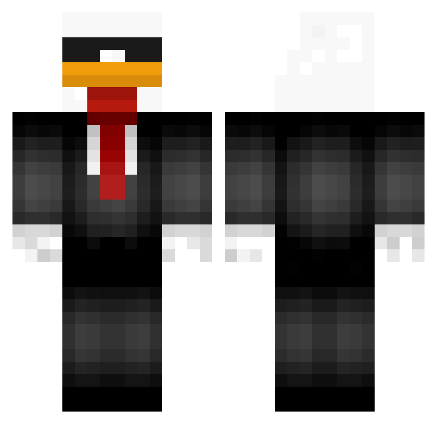 hallucinogen Minecraft skin, front and back view