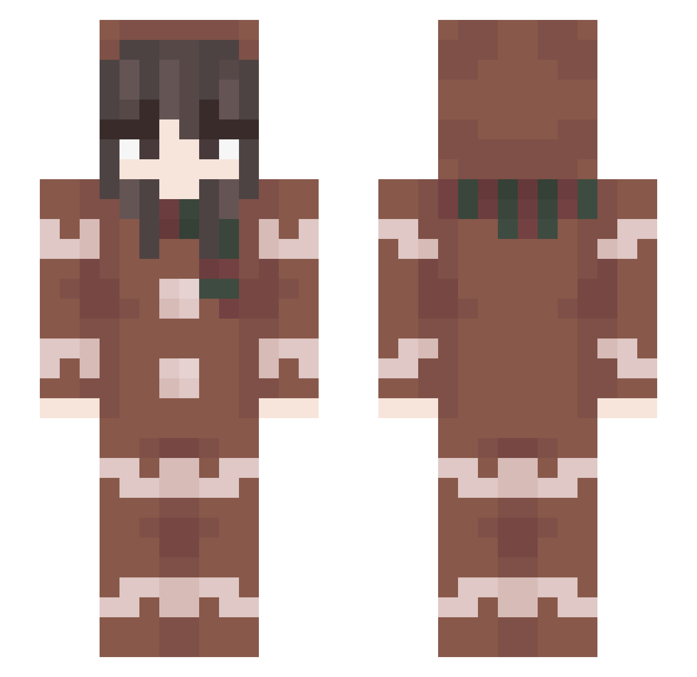 F00TYFUNGUS Minecraft skin, front and back view