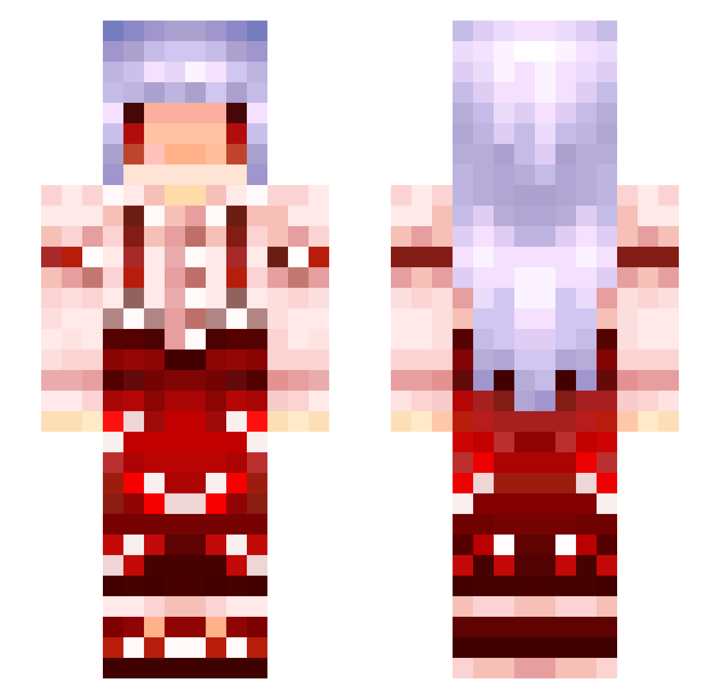 gokigenkumasann Minecraft skin, front and back view