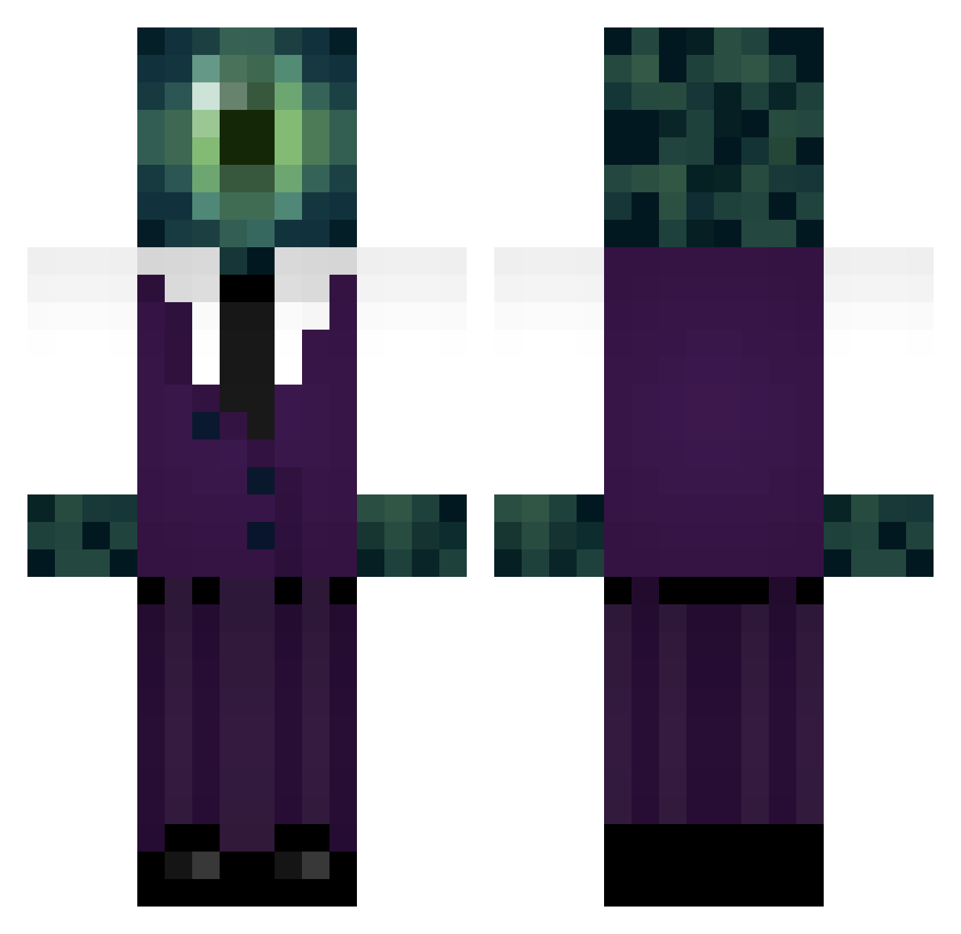 Loolie_ Minecraft skin, front and back view