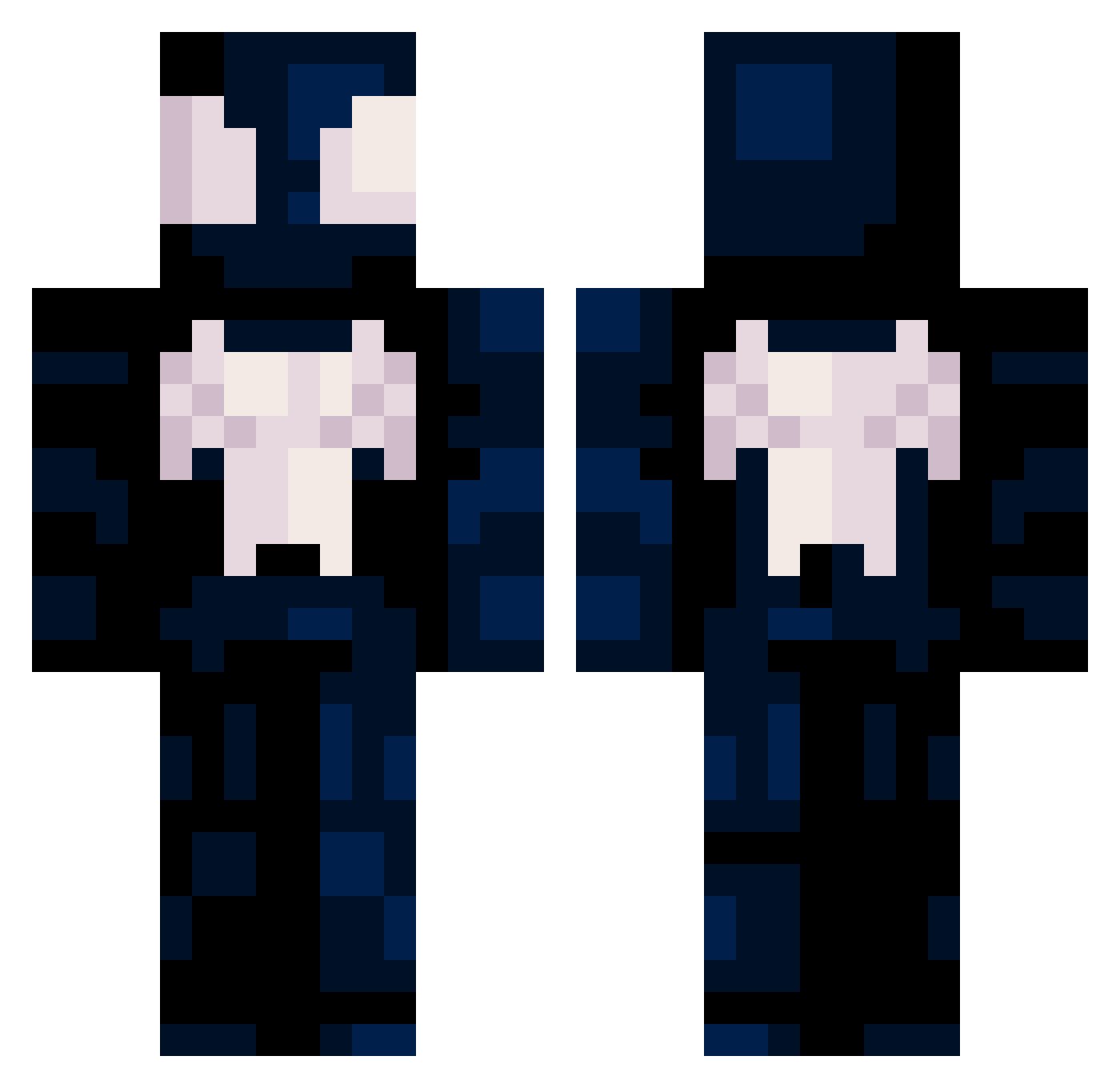 god_mornin Minecraft skin, front and back view