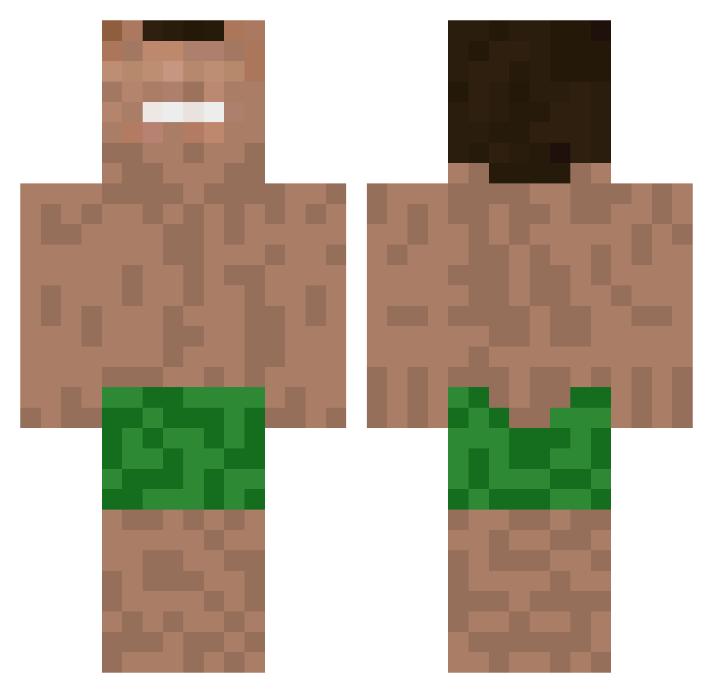Keidman Minecraft skin, front and back view