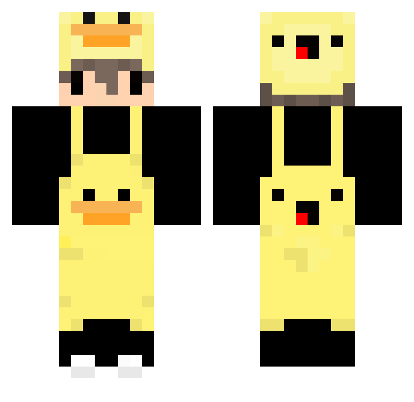 Fk_HyKor_TW Minecraft skin, front and back view