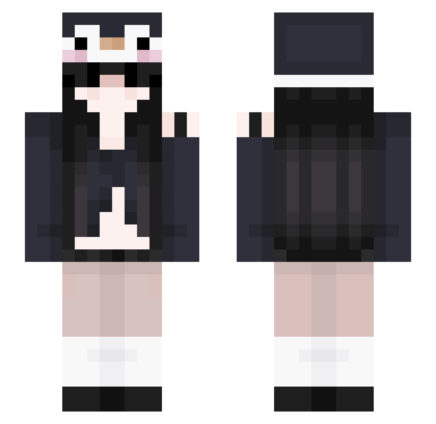 Tr1xer1 Minecraft skin, front and back view