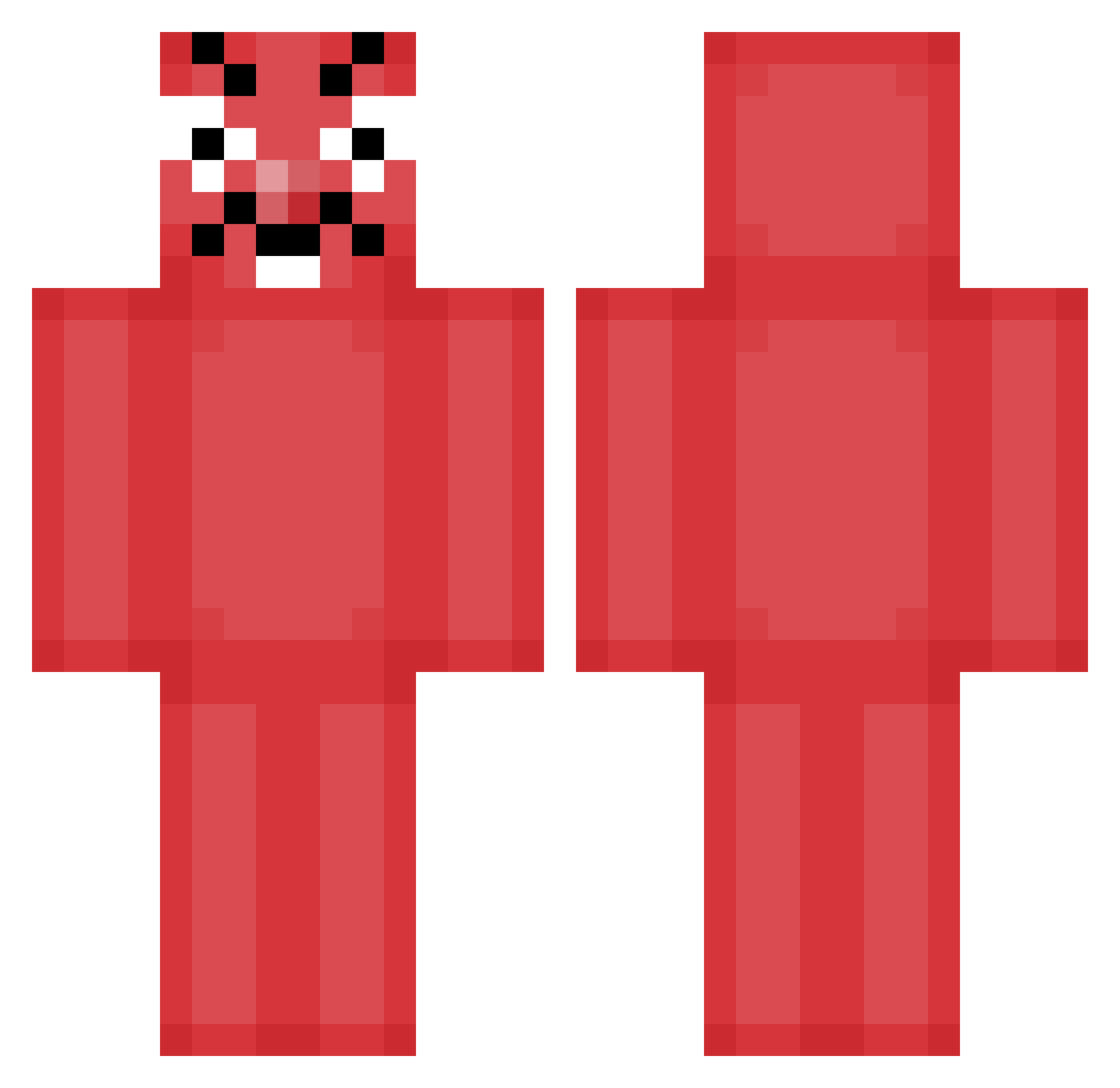 Byxles Minecraft skin, front and back view