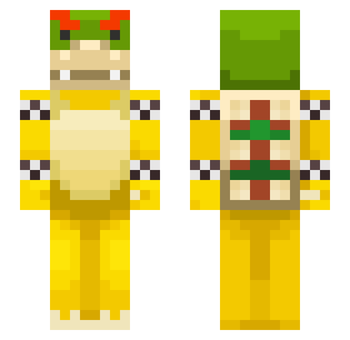 kleeman7 Minecraft skin, front and back view