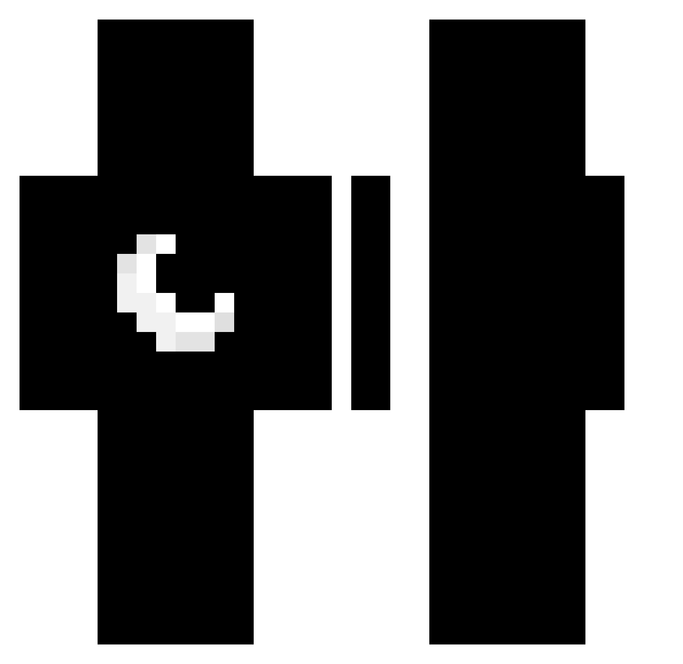 _Decays Minecraft skin, front and back view