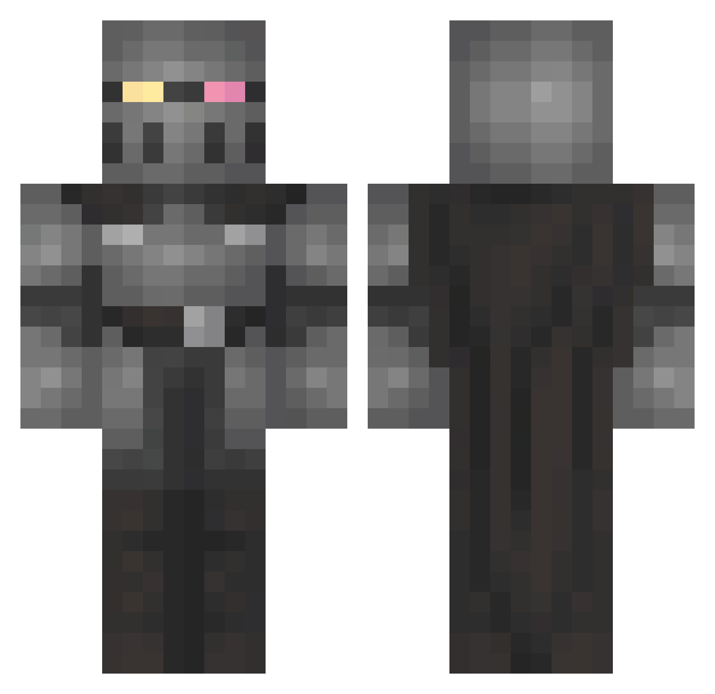 ChiboiCallum Minecraft skin, front and back view