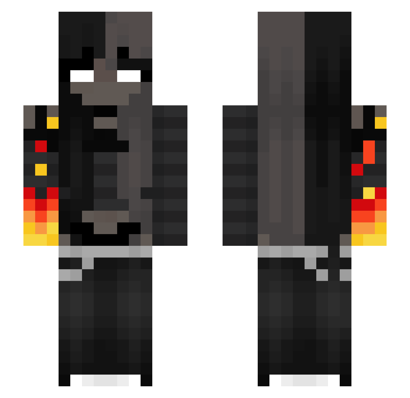 NataloseAngelose Minecraft skin, front and back view