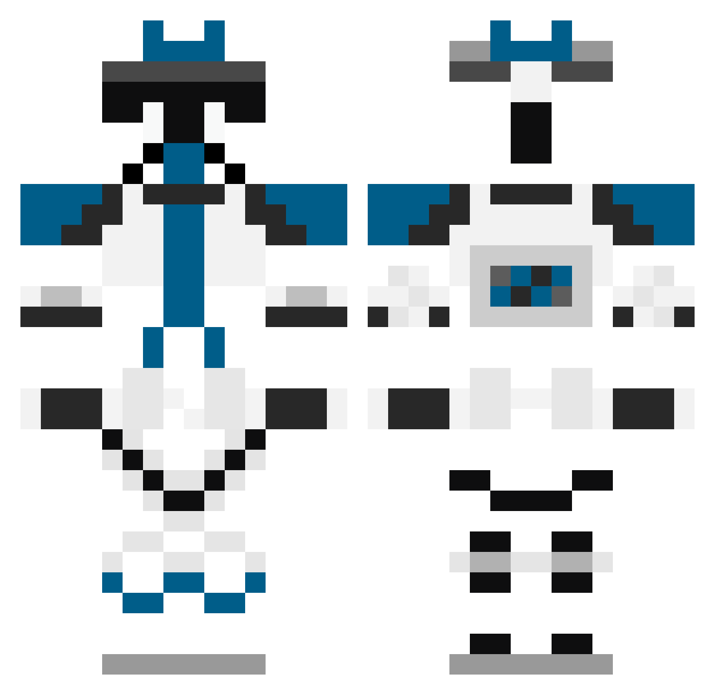 N0tes18 Minecraft skin, front and back view