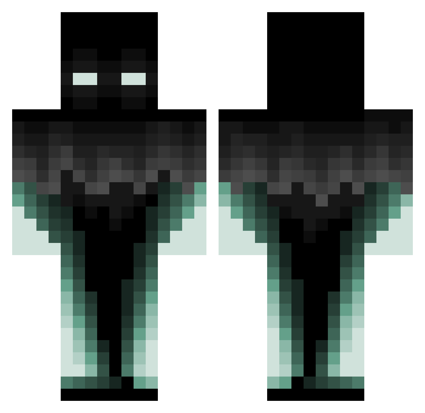 Simsim11 Minecraft skin, front and back view