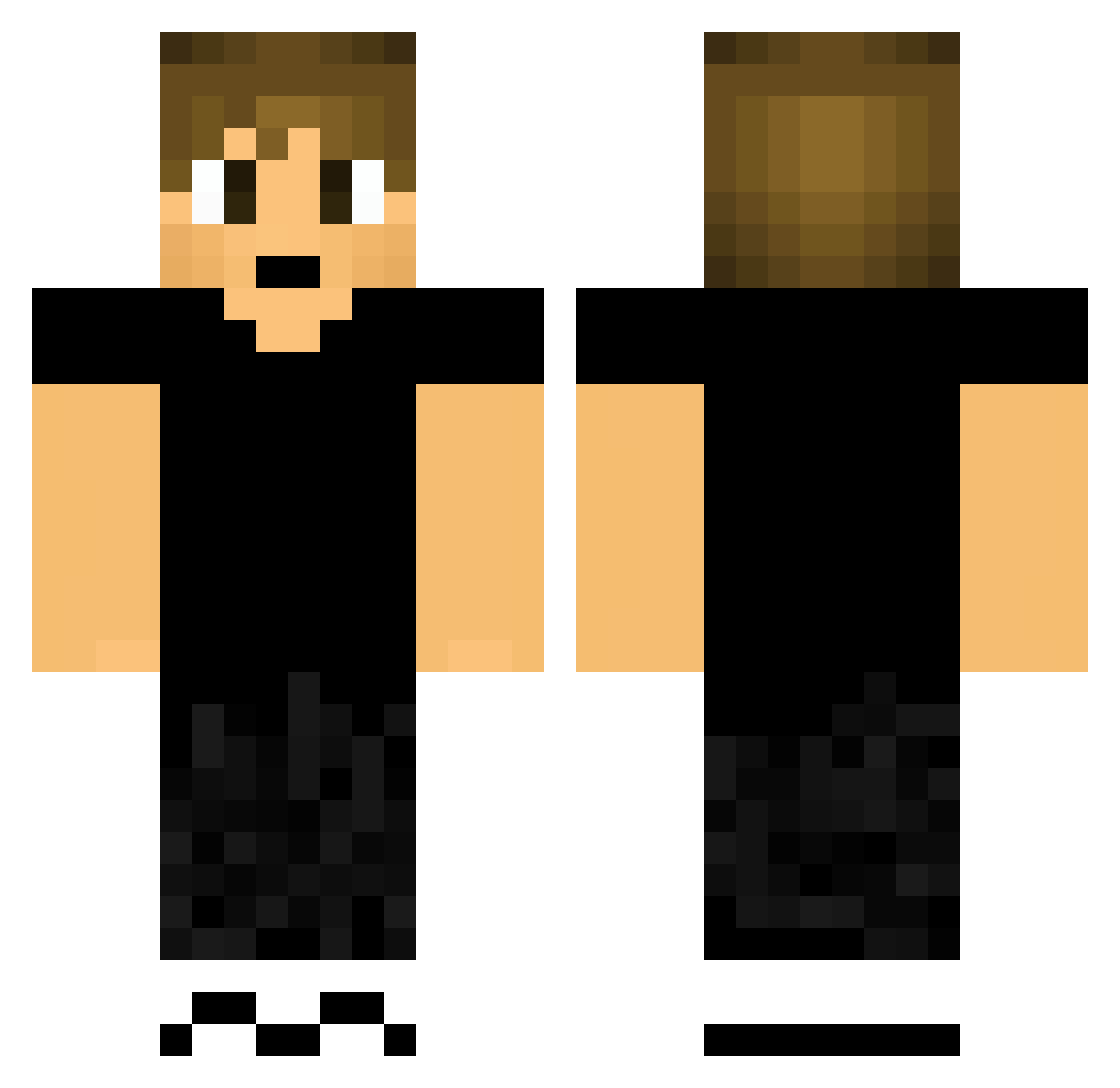 qf4 Minecraft skin, front and back view