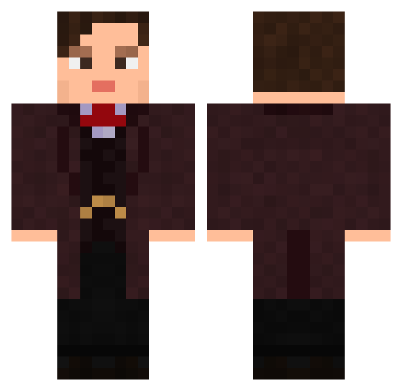 L0rdJurd Minecraft skin, front and back view