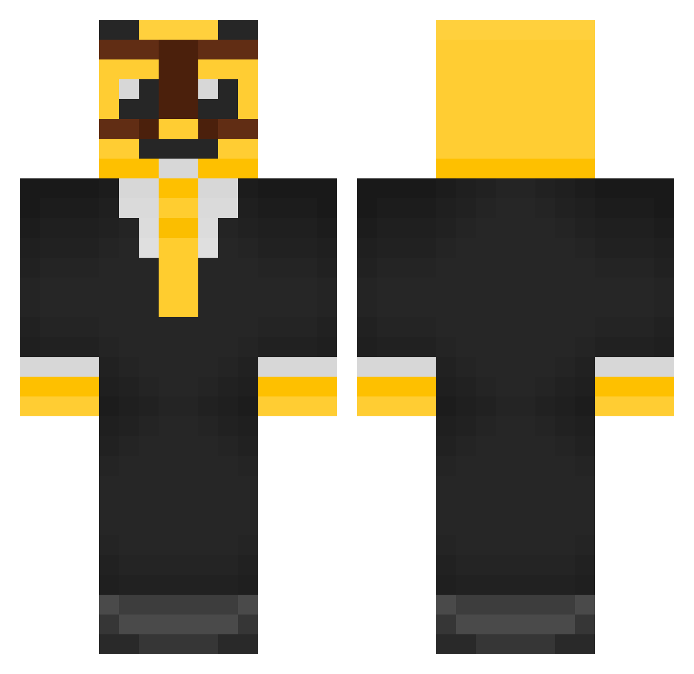 SugarNoCream6 Minecraft skin, front and back view