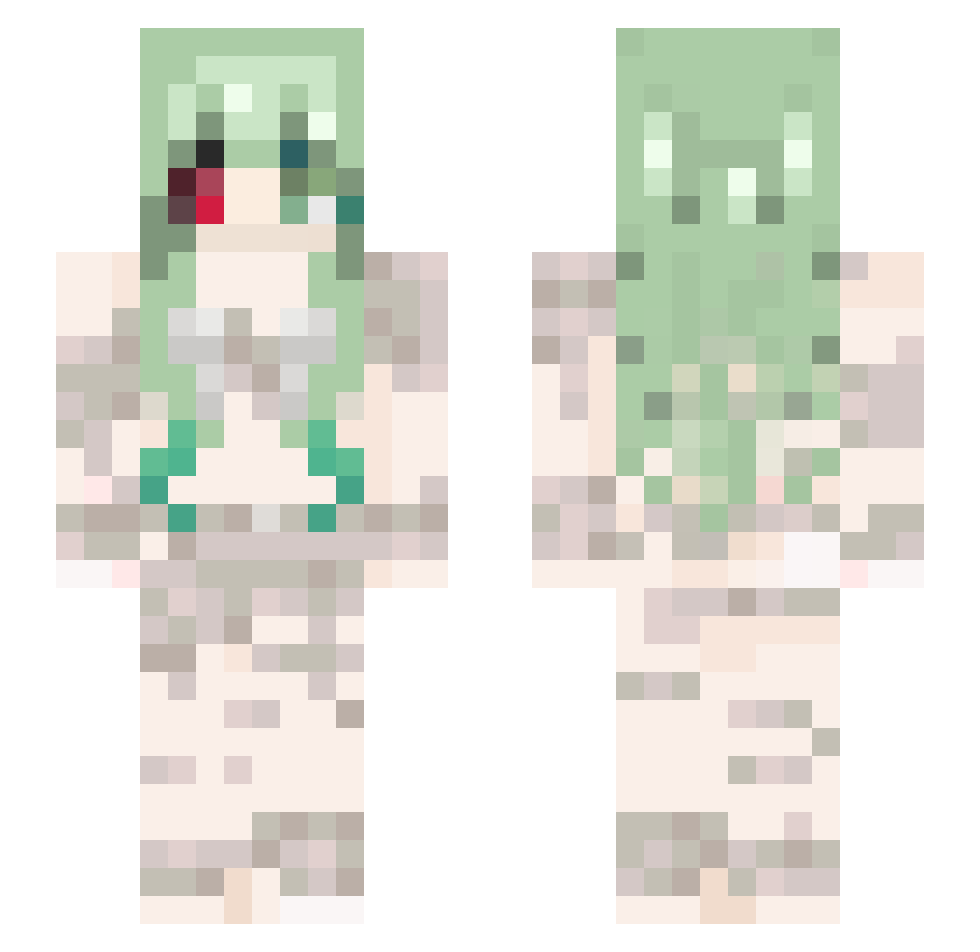 _Feroz_ Minecraft skin, front and back view