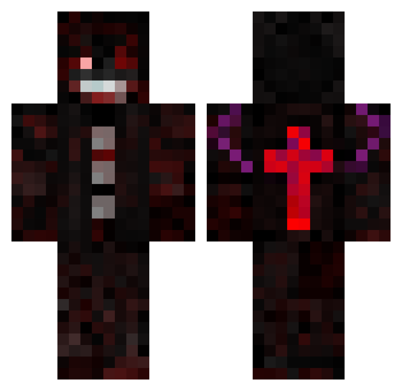 loki9671 Minecraft skin, front and back view