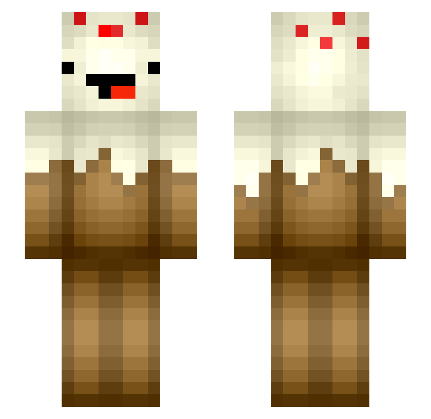 OfficialRoland Minecraft skin, front and back view
