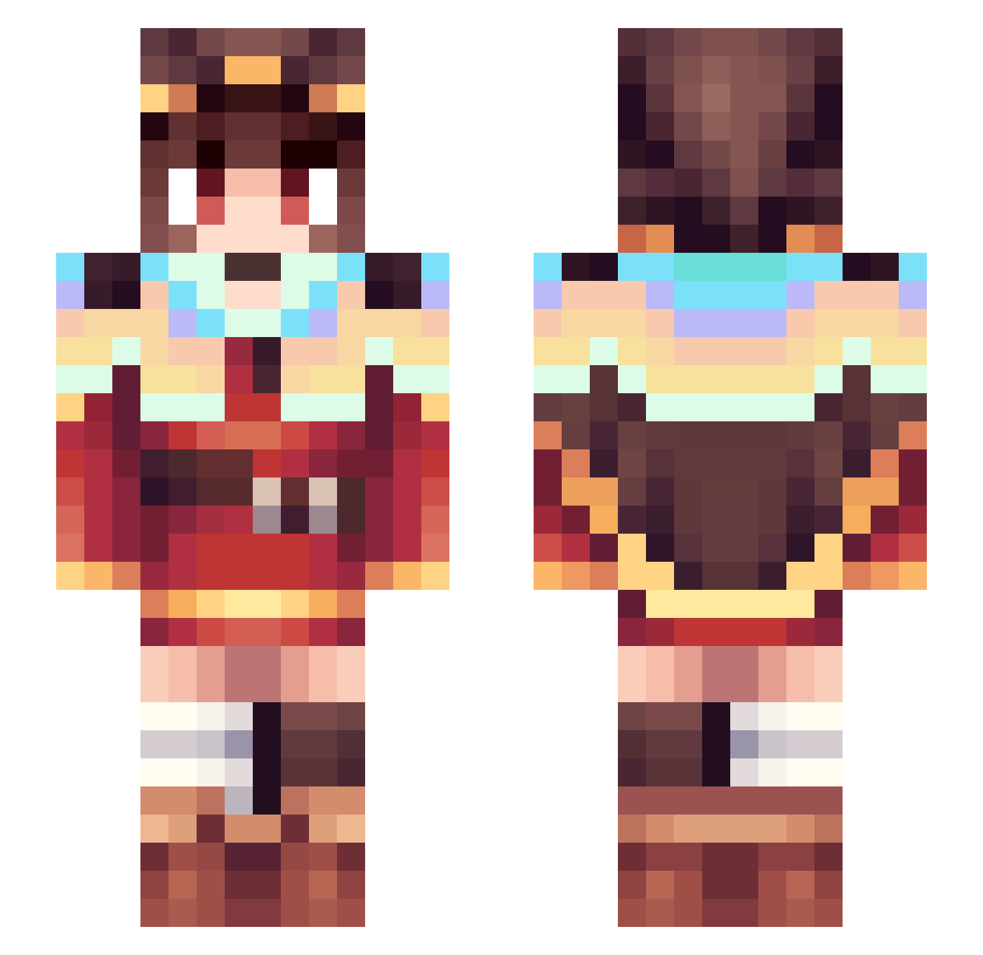 EdmundDioles Minecraft skin, front and back view