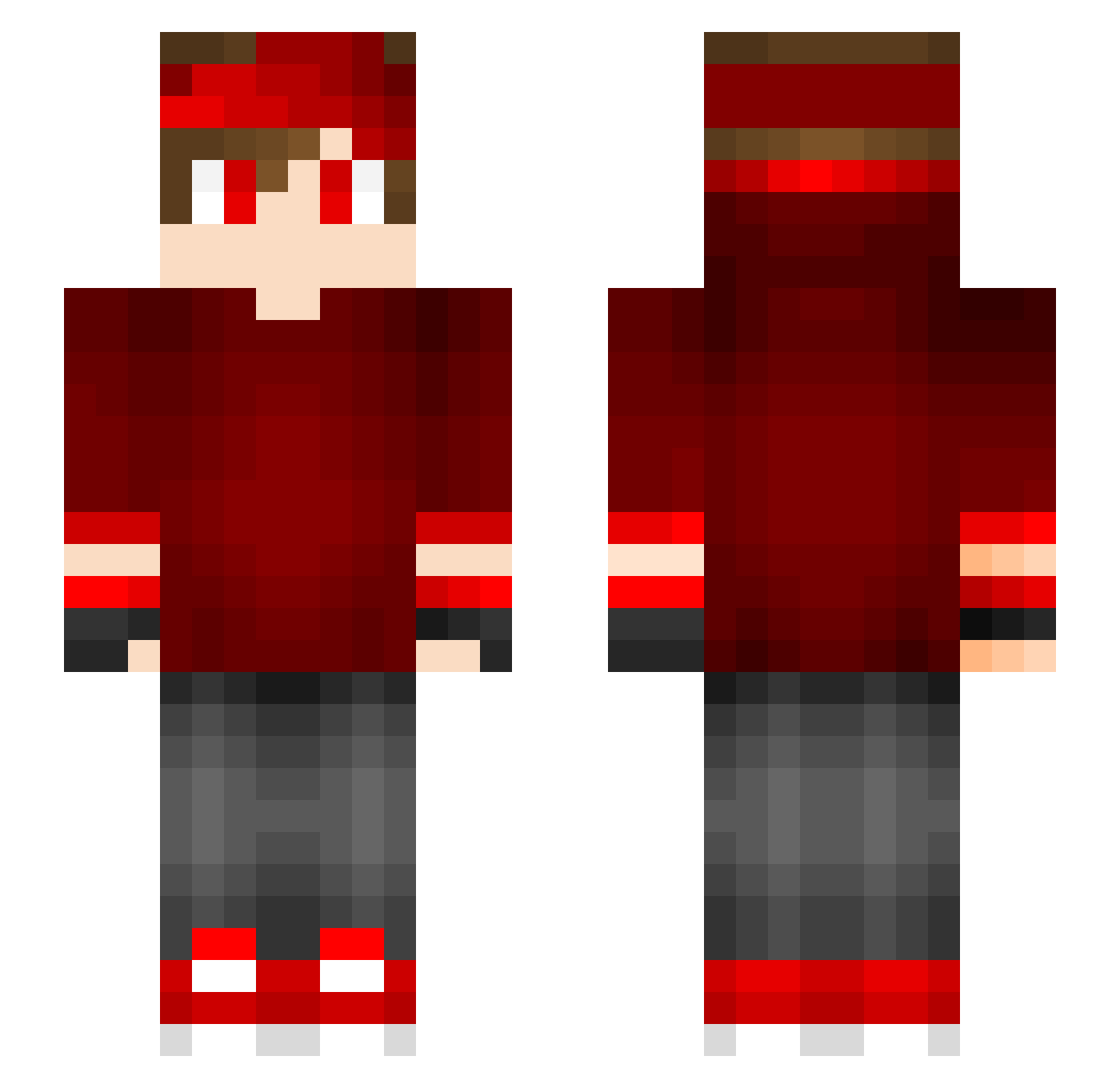 KING_of_duck34 Minecraft skin, front and back view