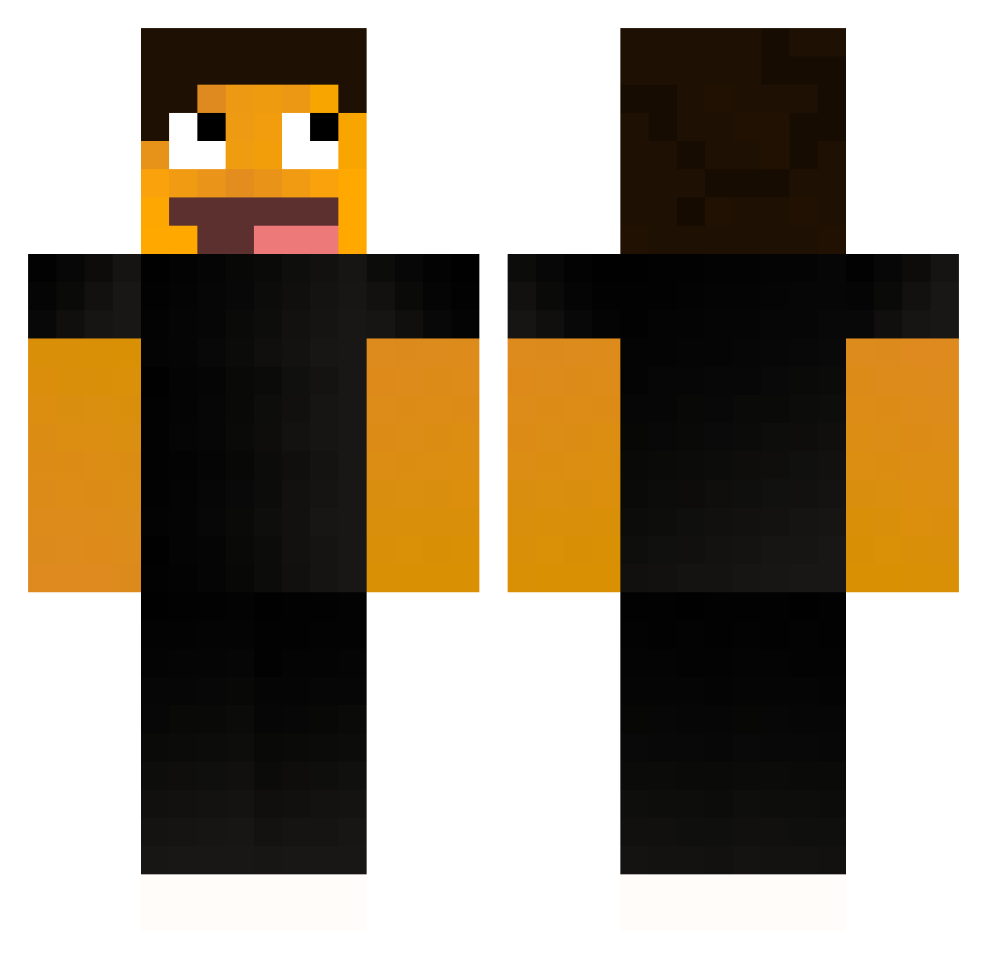 byelgg Minecraft skin, front and back view