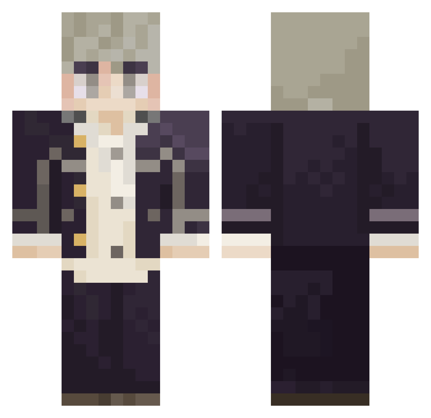 oswaldios69 Minecraft skin, front and back view