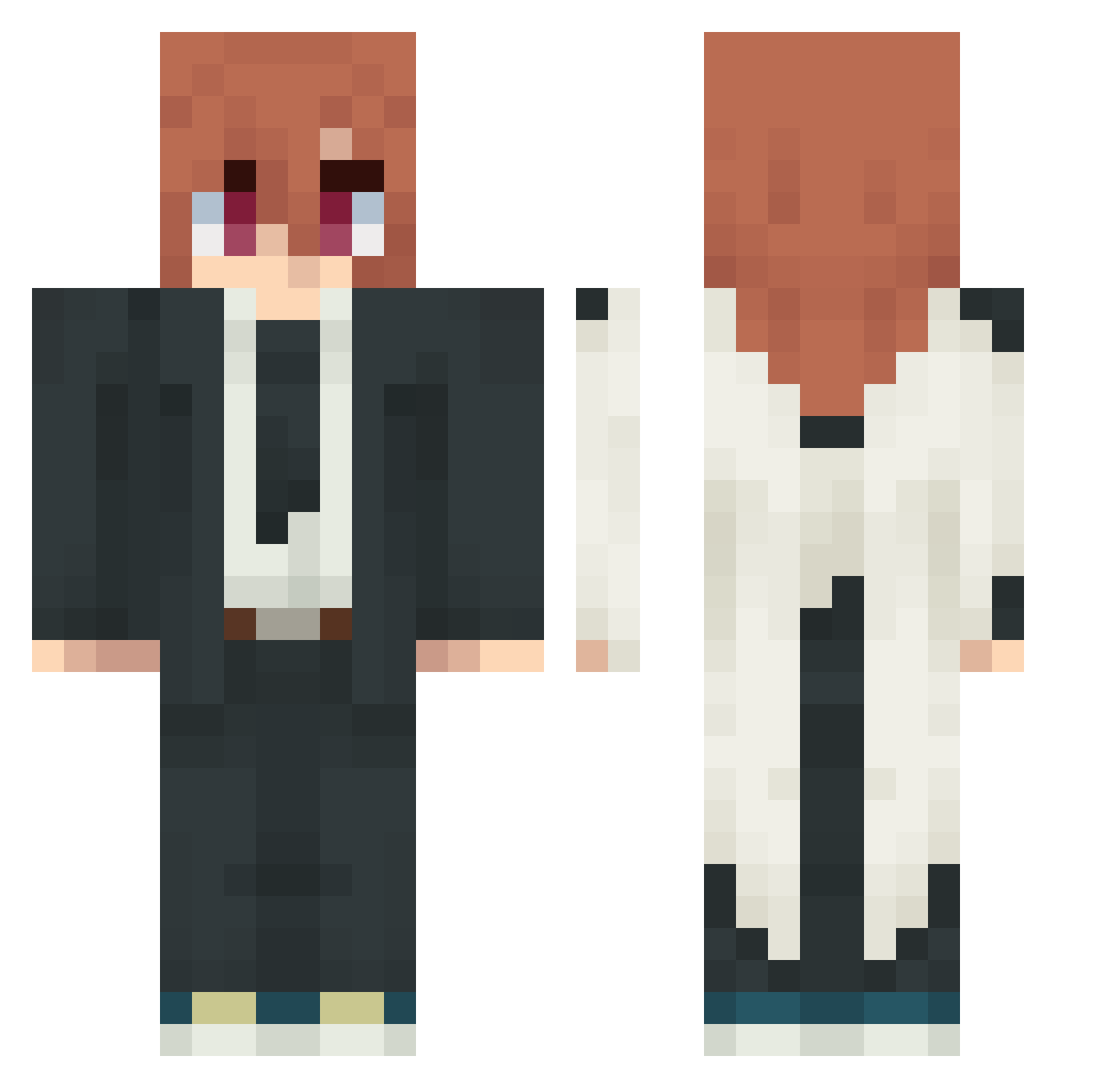 teamjotitans Minecraft skin, front and back view