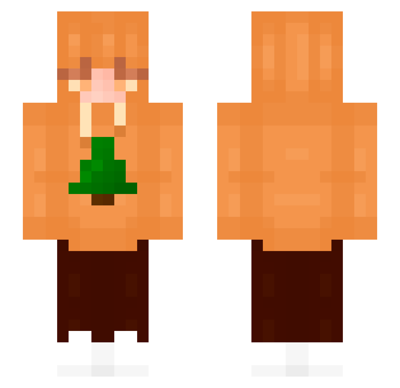 li3es Minecraft skin, front and back view