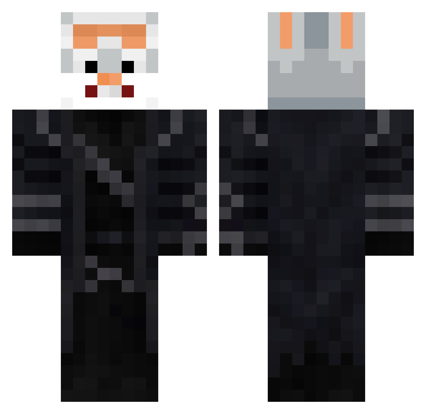 Rabbit_42 Minecraft skin, front and back view
