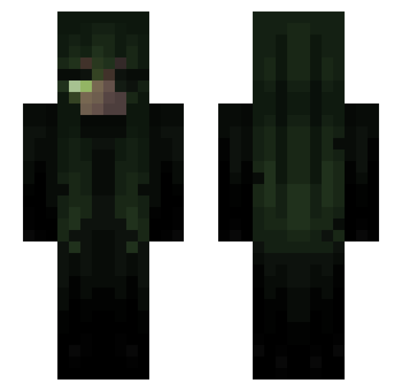 OpalJamy Minecraft skin, front and back view