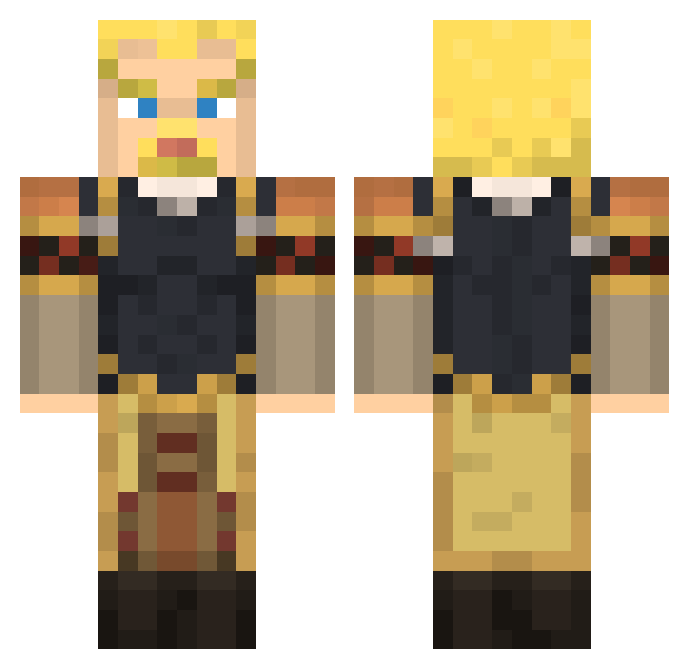 VKS_OFFICIAL Minecraft skin, front and back view